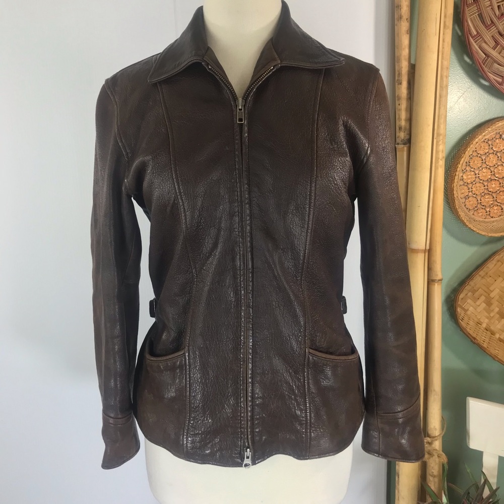VTG Golden Bear Sportswear Womens Leather Jacket